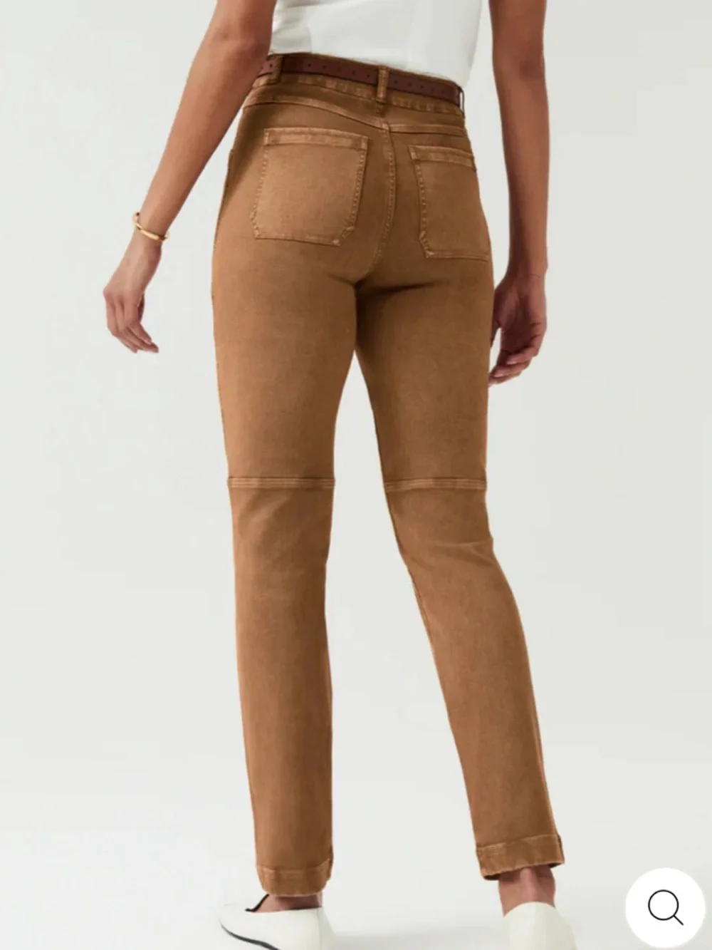 SPANX STRETCH TWILL STRAIGHT LEG PANT in Acorn size XL - Picture 2 of 8